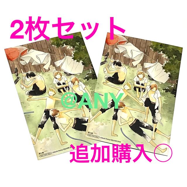 SQUARE ENIX(スクウェアエニックス)の君と僕。 堀田きいち 先生 漫画　コミック　17巻　特典　イラスト 2枚セット エンタメ/ホビーの漫画(少年漫画)の商品写真