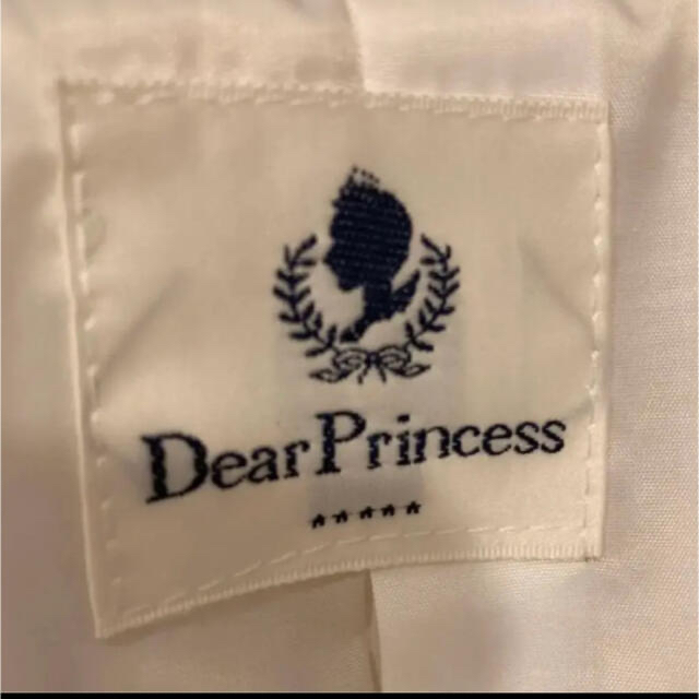 Dear Princess(ディアプリンセス)の週末限定価格　DEAR PRINCESS  ホワイト　ハイネック　Aラインコート レディースのジャケット/アウター(ロングコート)の商品写真