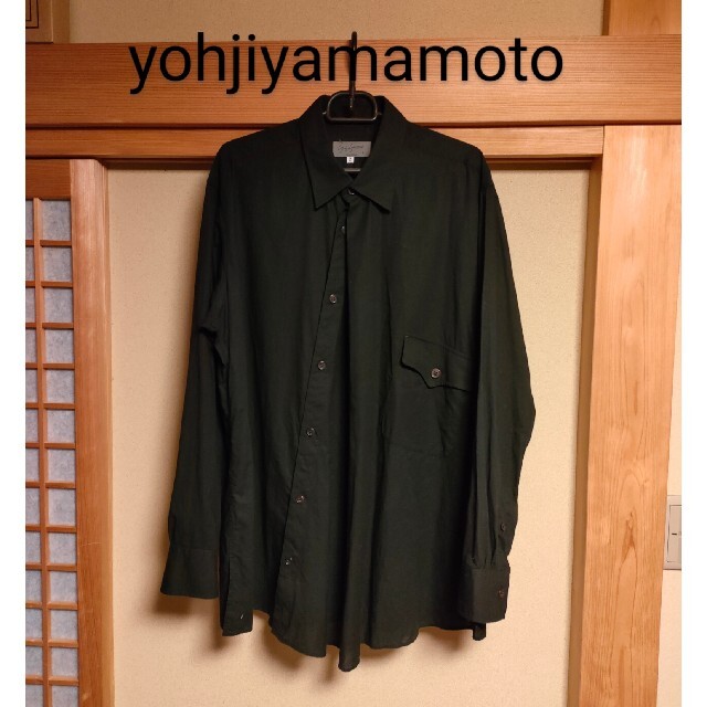 Yohji Yamamoto(ヨウジヤマモト)の★ヘビロテ 17ss コットン×リネン 変形ブラウス yohjiyamamoto メンズのトップス(シャツ)の商品写真