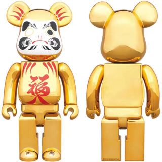 メディコムトイ(MEDICOM TOY)のBE@RBRICK 達磨 金メッキ福入 400％(その他)