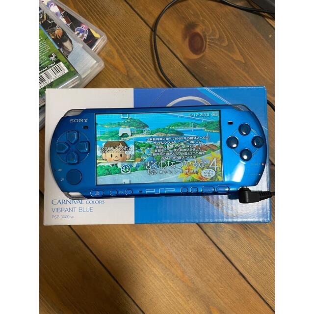 【動作確認済、美品】PSP-3000本体、ソフト17本セット