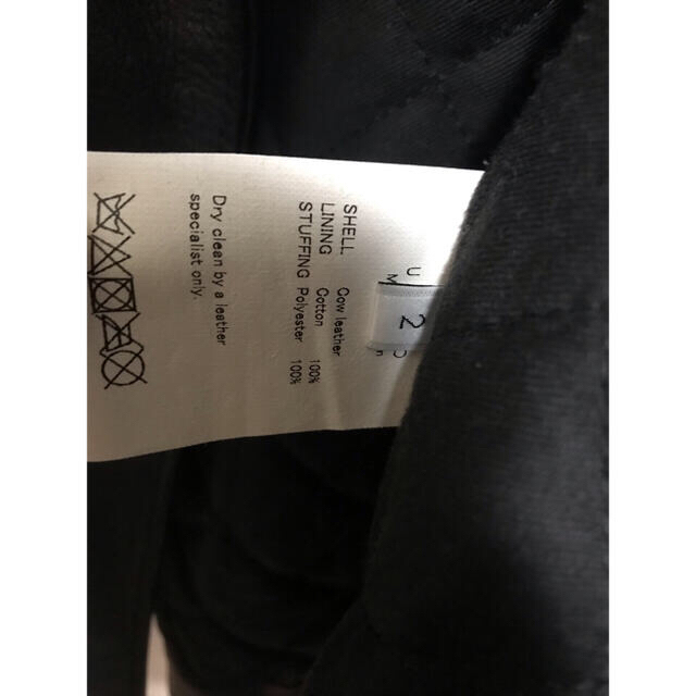 UNUSED(アンユーズド)の16A/W UNUSED  ダブルライダースジャケット  最終値下げ メンズのジャケット/アウター(レザージャケット)の商品写真