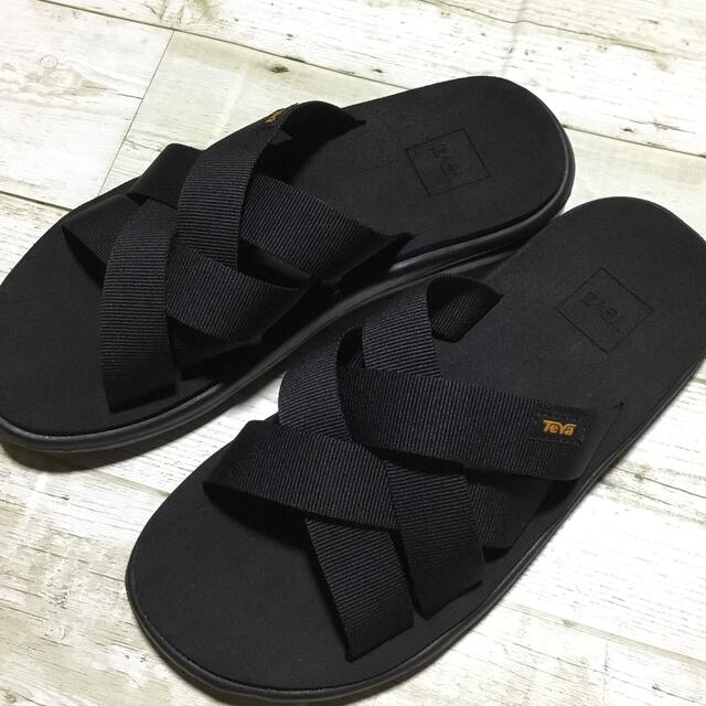 Teva　テバ　ボヤ　スライド　サンダル　26 ブラック　メンズ