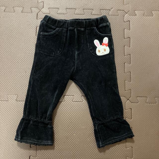 mikihouse(ミキハウス)のパンツ　80   黒 キッズ/ベビー/マタニティのベビー服(~85cm)(パンツ)の商品写真