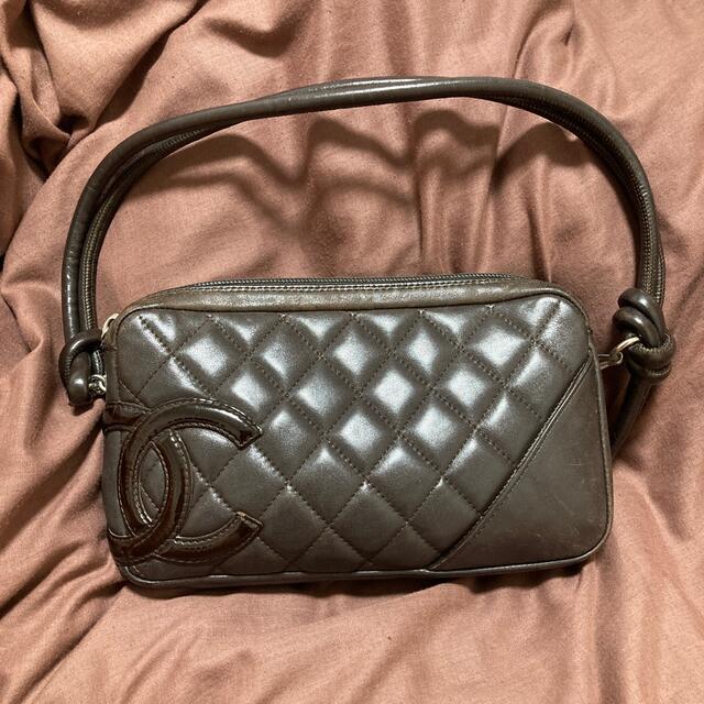 難有りジャンク/シャネル CHANELカンボンライン アクセサリーポーチ