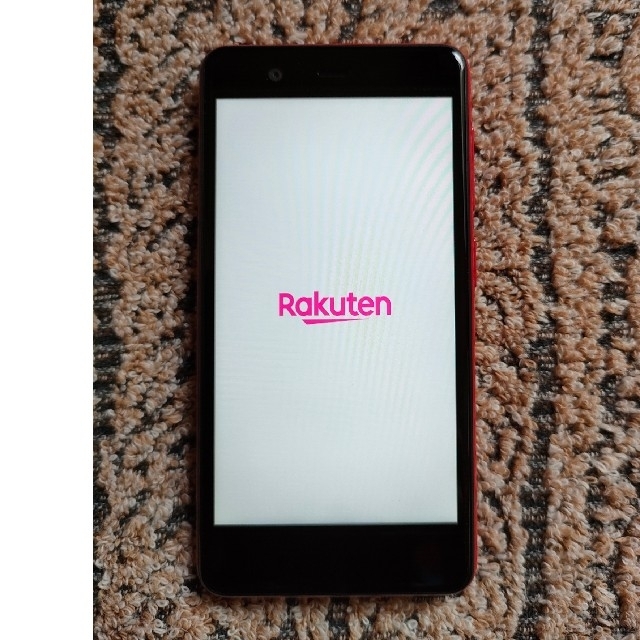 Rakuten(ラクテン)の楽天ミニ　クリムゾンレッド（中古品） スマホ/家電/カメラのスマートフォン/携帯電話(スマートフォン本体)の商品写真