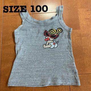 ヒステリックミニ(HYSTERIC MINI)のヒスミニ　キャミソール　グレー　サイズ100(Tシャツ/カットソー)