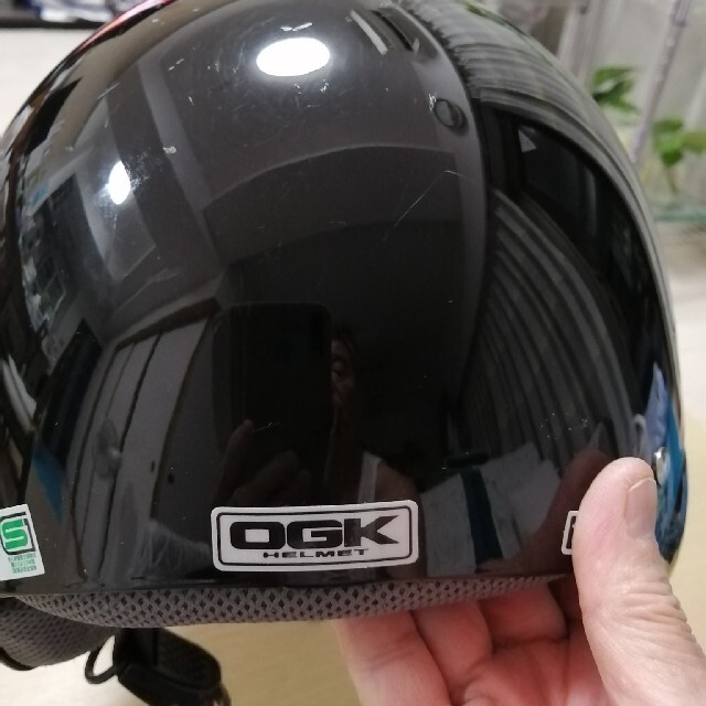OGK(オージーケー)のOGKセミジェット型ヘルメット　FACILEブラック 自動車/バイクのバイク(ヘルメット/シールド)の商品写真
