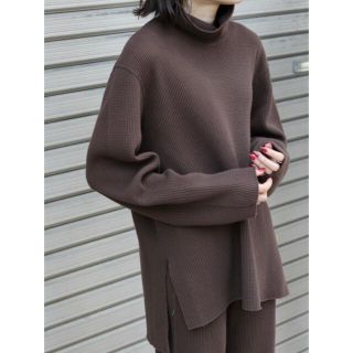 フィーニー(PHEENY)のPHEENY Big waffle high neck L/S(カットソー(長袖/七分))