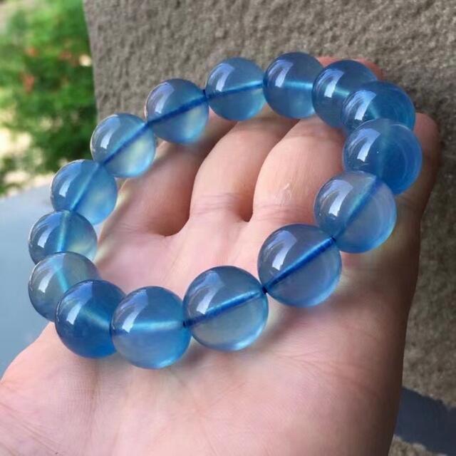 天然】アクアマリン ブレスレット 14.5mm-
