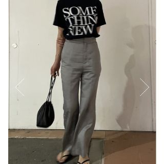 マウジー(moussy)のmoussy M_SATIN PANTSサイズ2.グレー(カジュアルパンツ)