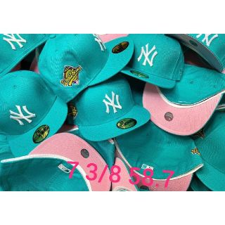 ニューエラー(NEW ERA)のニューエラ59FIFTY ニューヨークヤンキースティファニーブルー 7 3/8(キャップ)