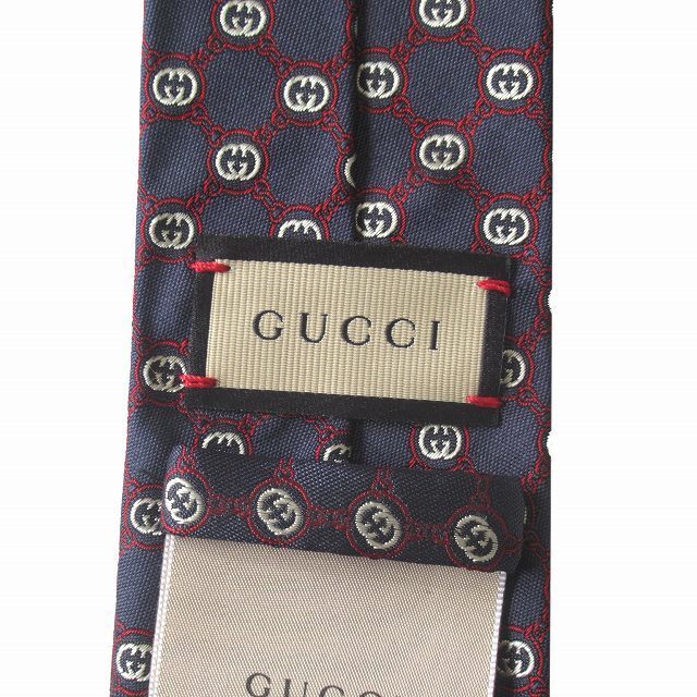 Gucci(グッチ)の未使用 グッチ GUCCI インターロッキング ダブルG チェーン ネクタイ  メンズのファッション小物(ネクタイ)の商品写真