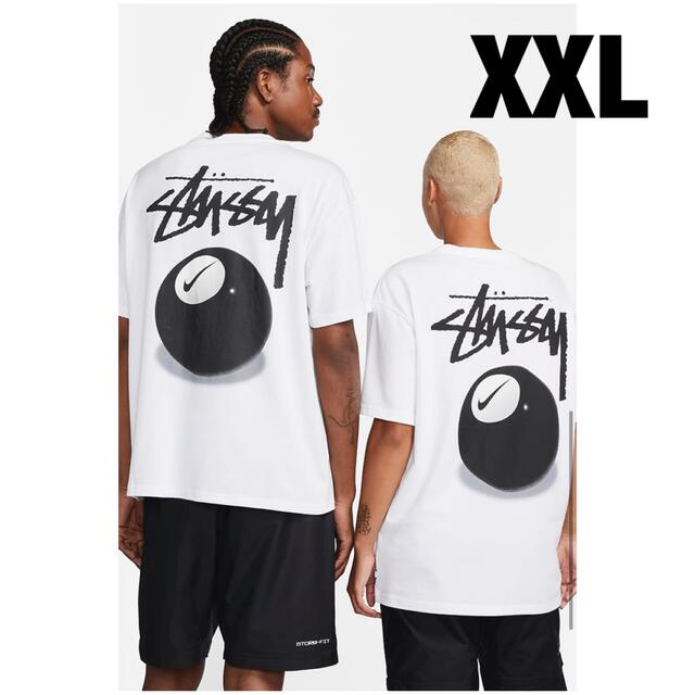 Tシャツ/カットソー(半袖/袖なし)送料込 XXL NIKE x STUSSY 8 BALL T-SHIRT