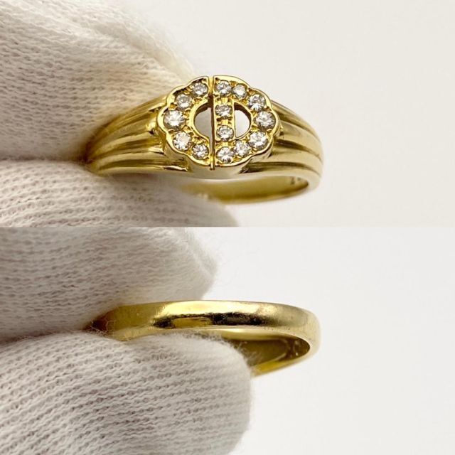 【極美品・入手困難・約13号】ディオール　リング　指輪　ゴールド　ダイヤモンド