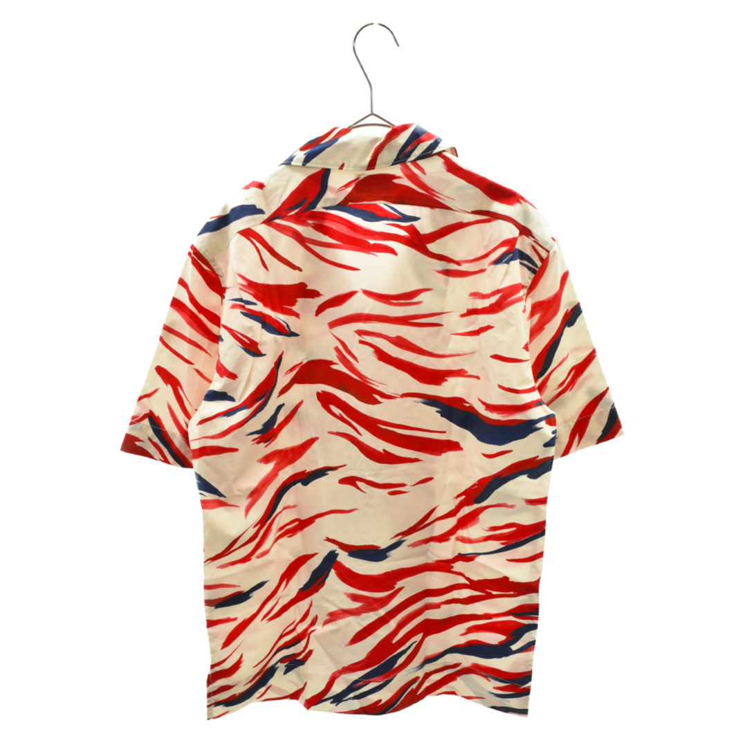 サイズ MONCLER Tiger Camo Shirt タイガーカモ総柄半袖レーヨンシャツ