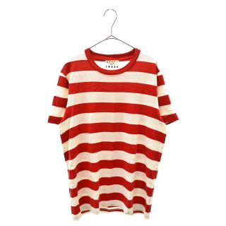 マルニ(Marni)のMARNI マルニ 21AW 3 PACK TEE HUMU0151S0 S23627 パックTシャツ ボーダークルーネックロゴ半袖Tシャツ カットソー(Tシャツ/カットソー(半袖/袖なし))