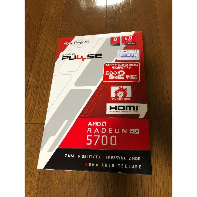 産地直送 SAPPHIRE PULSE RADEON RX 5700 8G GDDR6 PC/タブレット