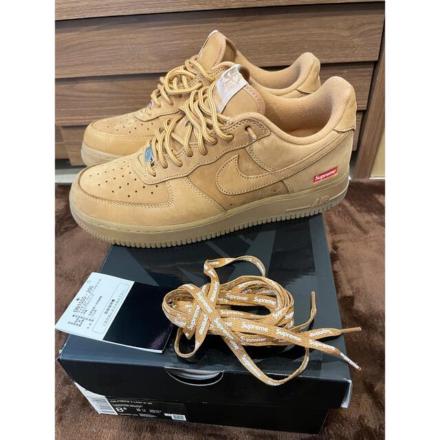 supreme Nike Air Force 1 low flax wheat