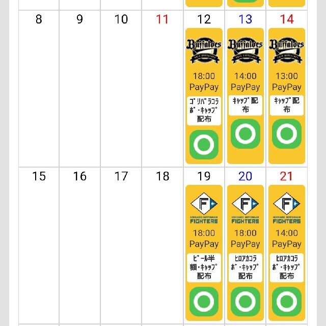 駐車券付き  ８月21日(日) ホークス チケット ホームランホークシート５枚