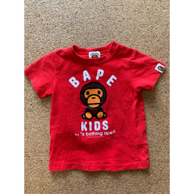 A BATHING APE(アベイシングエイプ)のbape kids😁😊tシャツ80サイズ キッズ/ベビー/マタニティのベビー服(~85cm)(Ｔシャツ)の商品写真