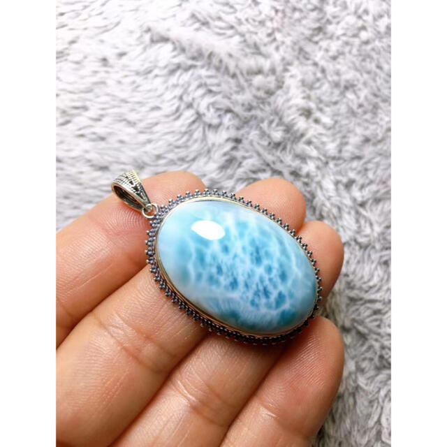 ⭐︎【天然】ラリマー ペンダントトップ s925 2.4g-