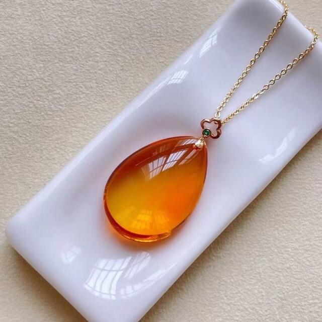 ⭐︎【高級】シトリン ペンダントトップ k18 5.9g ⭐︎【高級】シトリン ペンダントトップ k18 5.9g