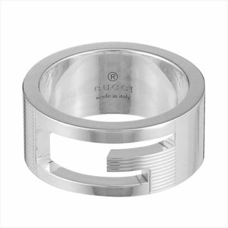 お得人気】 グッチ Ag925 スクエアG リング 11号 箱付き[g772-4