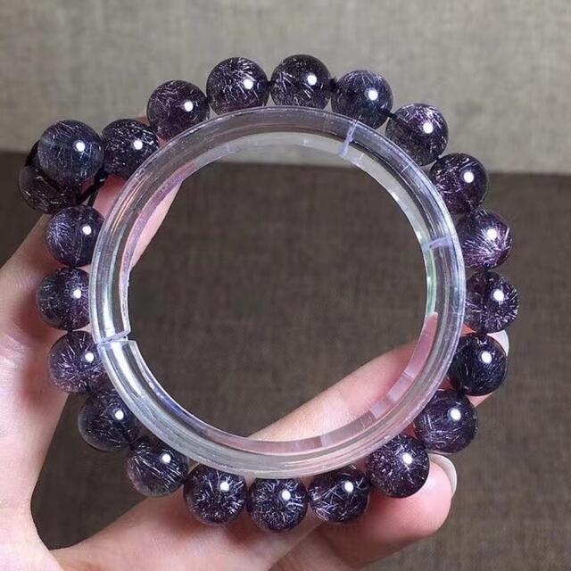 ⭐︎【高級】パープルルチルクォーツ ブレスレット 8.5mm