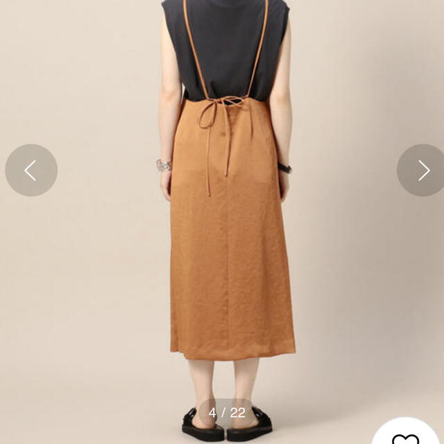 UNITED ARROWS サテンキャミソールワンピース 3