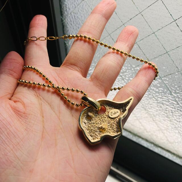 Grimoire(グリモワール)のゴールド 象 ヴィンテージ 短い ネックレス レディースのアクセサリー(ネックレス)の商品写真