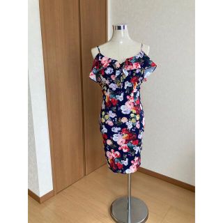 デイジーストア(dazzy store)のデイジーストア 藤井リナ 花柄ドレス ネイビー(ナイトドレス)