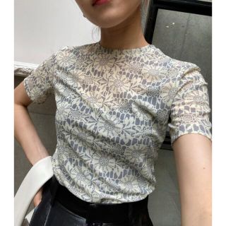 ルシェルブルー Crochet Lace Print Tee(Tシャツ(半袖/袖なし))