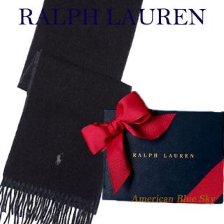 ポロラルフローレン(POLO RALPH LAUREN)の≪新作≫男女兼用イタリア製リバーシブルウールブレンドマフラー(マフラー)