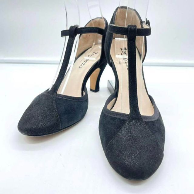 repetto(レペット)の【良品】repetto レペット スラップ パンプス ブラック 36 レディースの靴/シューズ(ハイヒール/パンプス)の商品写真