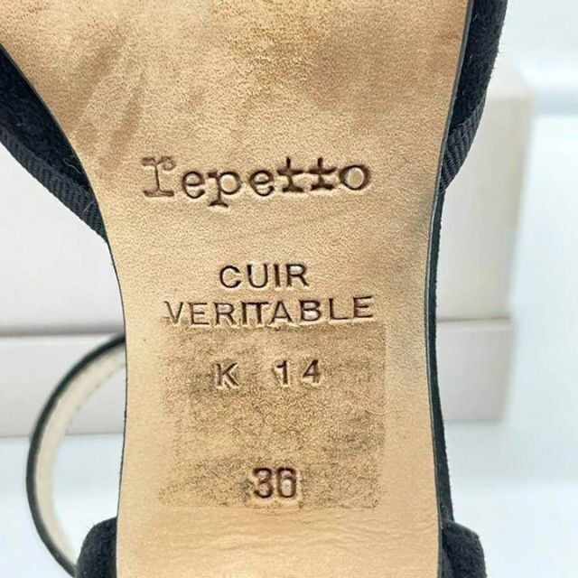 repetto(レペット)の【良品】repetto レペット スラップ パンプス ブラック 36 レディースの靴/シューズ(ハイヒール/パンプス)の商品写真