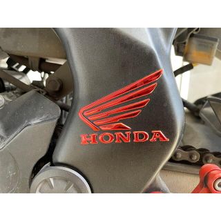 ホンダ(ホンダ)のHONDA 立体型 ウイング ロゴ ステッカー レッド cbr250rr ホンダ(ステッカー)