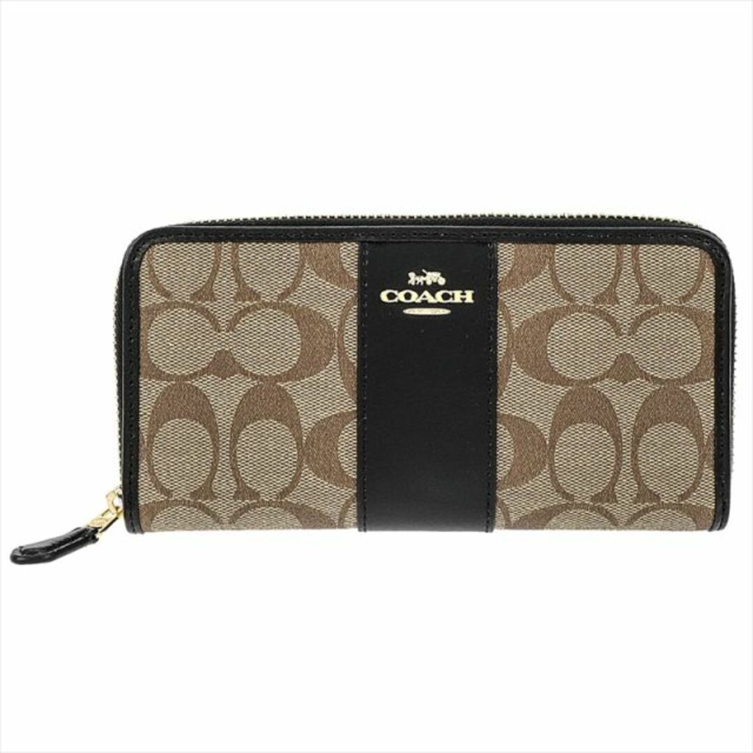 コーチ COACH 長財布 54630 KHAKI/BLACK PVC/レザーPVCレザーサイズｃｍ