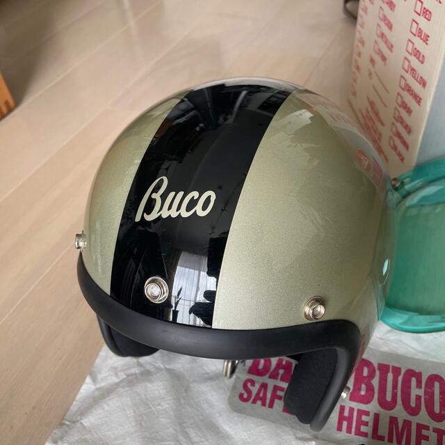 TOYS McCOY(トイズマッコイ)のBABY BUCO シルバー×ブラック Lサイズ 自動車/バイクのバイク(ヘルメット/シールド)の商品写真