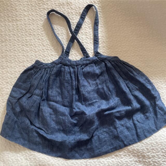 SOOR PLOOM(ソーアプルーム)のsoor ploom eloise pinafore chambray 5Y キッズ/ベビー/マタニティのキッズ服女の子用(90cm~)(スカート)の商品写真