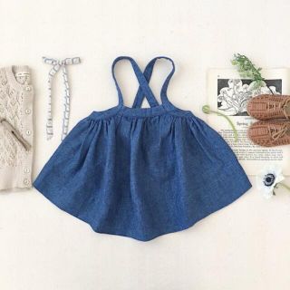 ソーアプルーム(SOOR PLOOM)のsoor ploom eloise pinafore chambray 5Y(スカート)