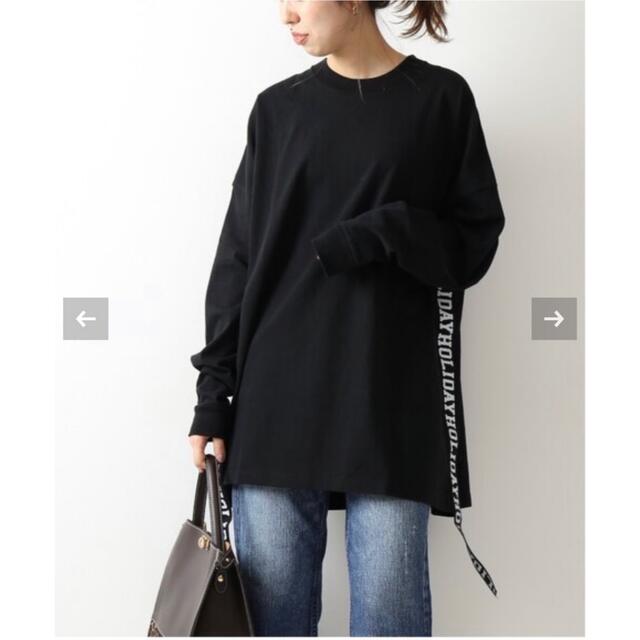 JOURNAL STANDARD(ジャーナルスタンダード)の【ホリデイ】SUPER FINE DRY MINI DRESSカットソー レディースのトップス(Tシャツ(長袖/七分))の商品写真