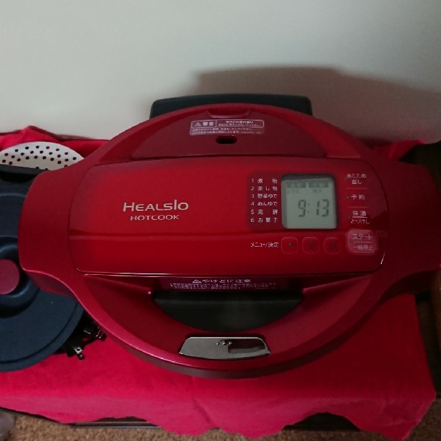 SHARP - シャープ 電気無水鍋 ヘルシオ ホットクック KN-HT99A レッド系