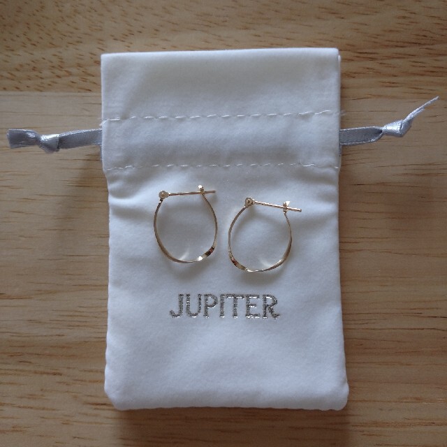 agete(アガット)のJUPITER  K10 フープピアス レディースのアクセサリー(ピアス)の商品写真