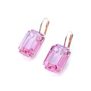 スワロフスキー(SWAROVSKI)のスワロフスキー Millenia drop ピアス ストーン ピンク(ピアス)