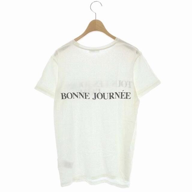 DEUXIEME CLASSE(ドゥーズィエムクラス)のドゥーズィエムクラス J AIME Tシャツ カットソー 半袖 プリント 白 レディースのトップス(Tシャツ(半袖/袖なし))の商品写真