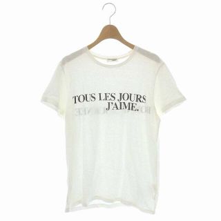 ドゥーズィエムクラス(DEUXIEME CLASSE)のドゥーズィエムクラス J AIME Tシャツ カットソー 半袖 プリント 白(Tシャツ(半袖/袖なし))