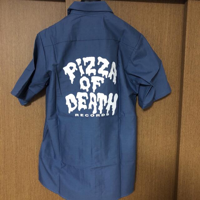 HIGH!STANDARD(ハイスタンダード)のPIZZA OF DEATH ワークシャツ　Sサイズ メンズのトップス(シャツ)の商品写真