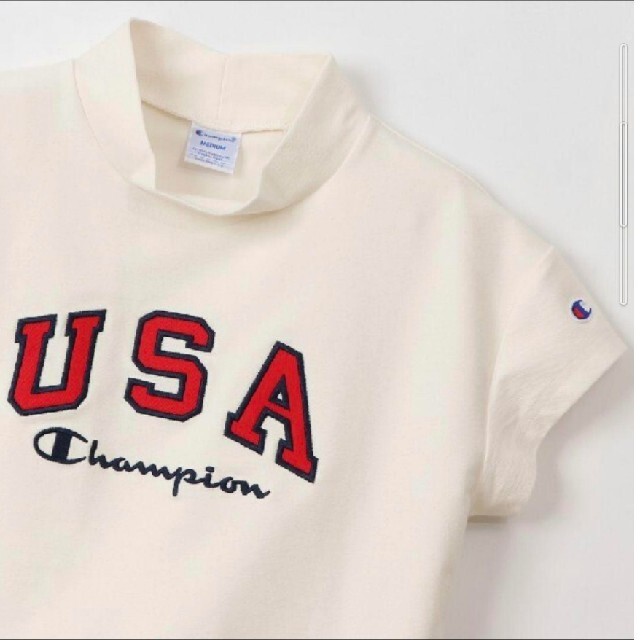 Champion(チャンピオン)の新品 希少 M 白 Champion USA golf SHIRT プロ使用モデ スポーツ/アウトドアのゴルフ(ウエア)の商品写真