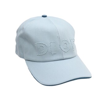 ディオール(Dior)の未使用 ディオール×ダニエルアーシャム 20SS ロゴ ベースボールキャップ メンズ 水色 L コットン 帽子 DANIEL ARSHAM Dior(キャップ)